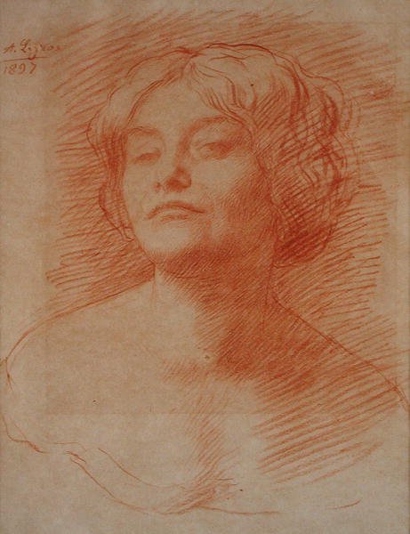 Alice Knewstub alkotó: Alphonse Legros