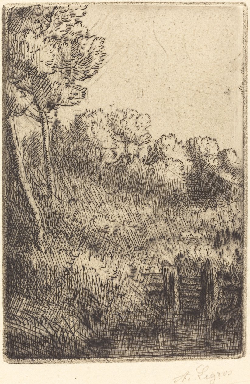 A Marne mentén a Marne-on. alkotó: Alphonse Legros