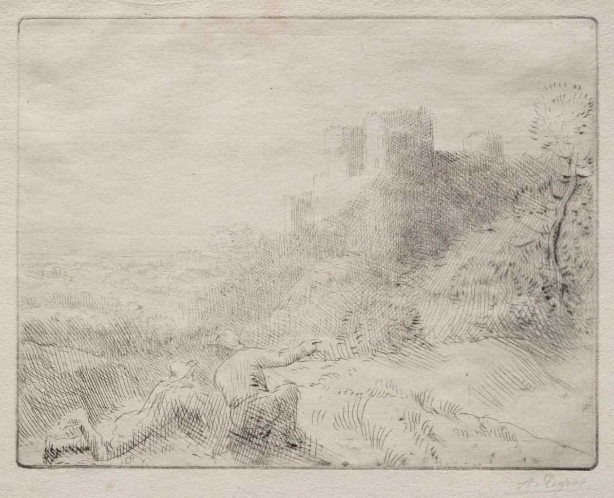 Egy régi kastély alkotó: Alphonse Legros