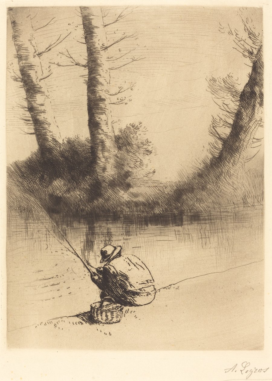 Horgász A horgász. alkotó: Alphonse Legros