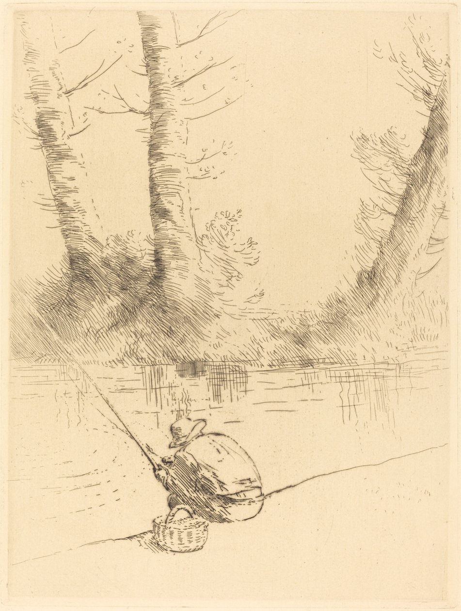 Horgász A horgász. alkotó: Alphonse Legros