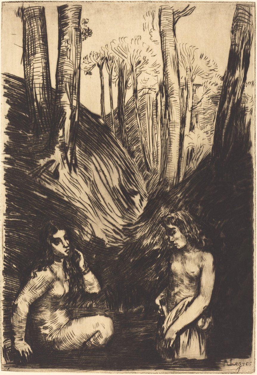 Fürdőzők Fürdőzők. alkotó: Alphonse Legros