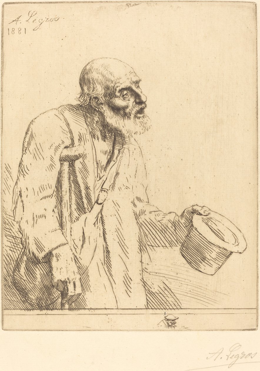 Koldus (A koldus) alkotó: Alphonse Legros