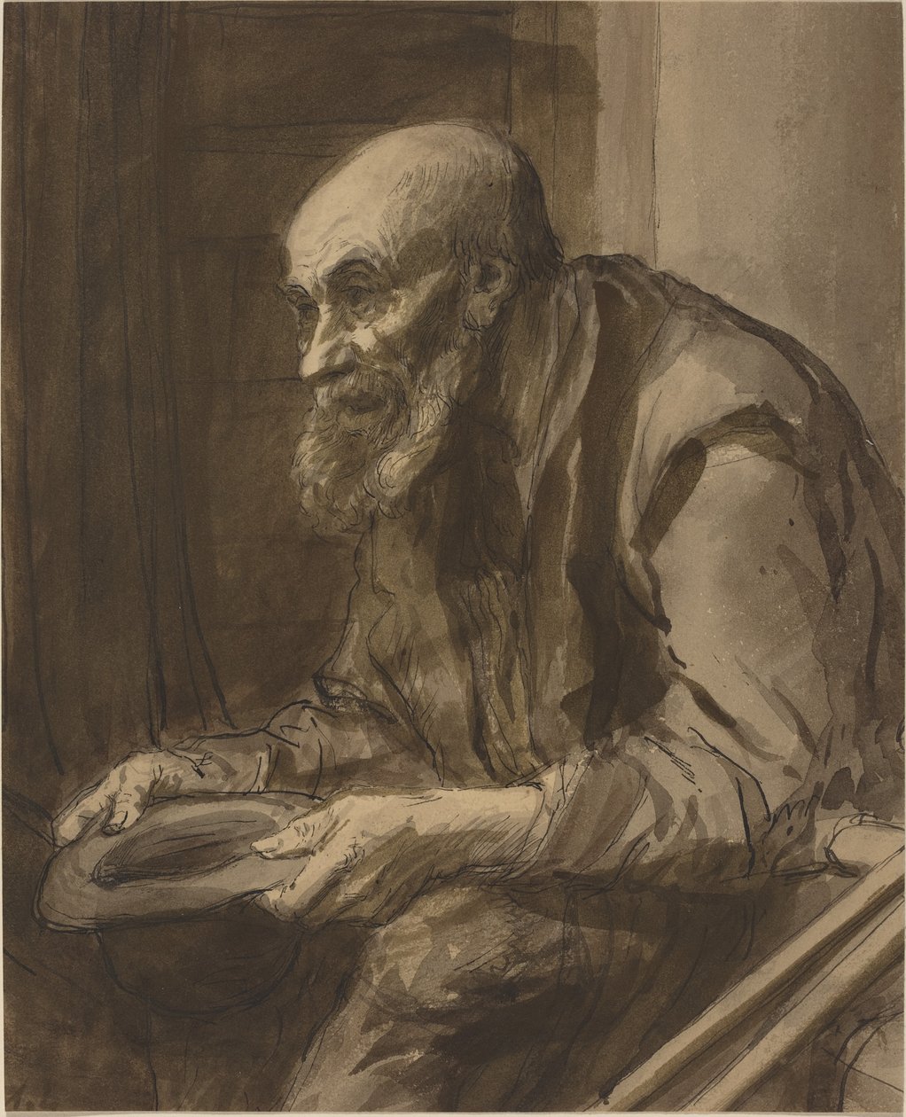 Mankós koldus. alkotó: Alphonse Legros