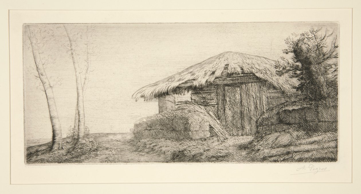 Juhász a domboldalon (Pásztor alkotó: Alphonse Legros