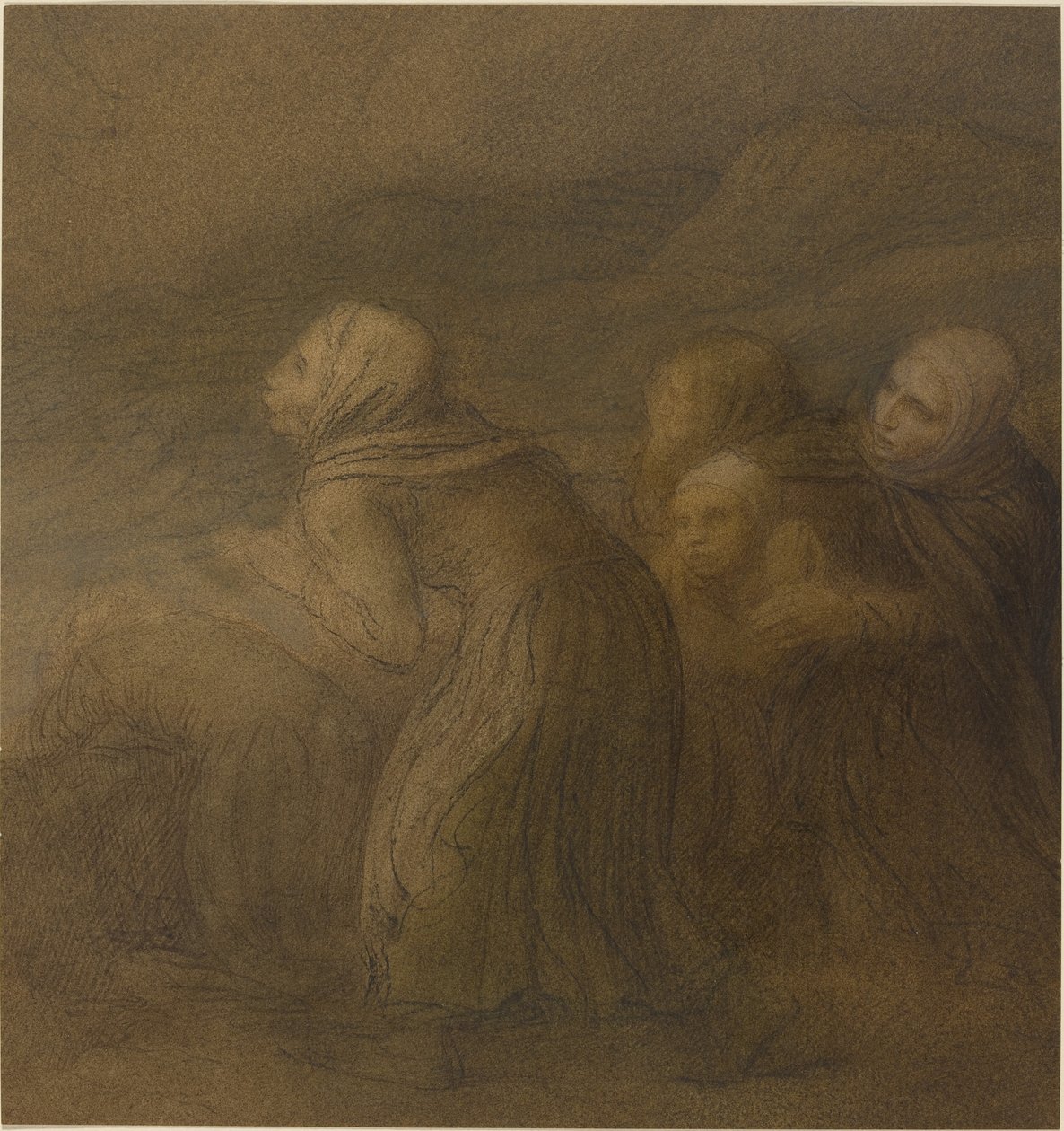 Bajban lévő hajó. alkotó: Alphonse Legros