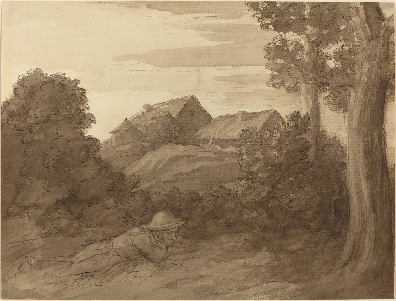 Claude farmja. alkotó: Alphonse Legros