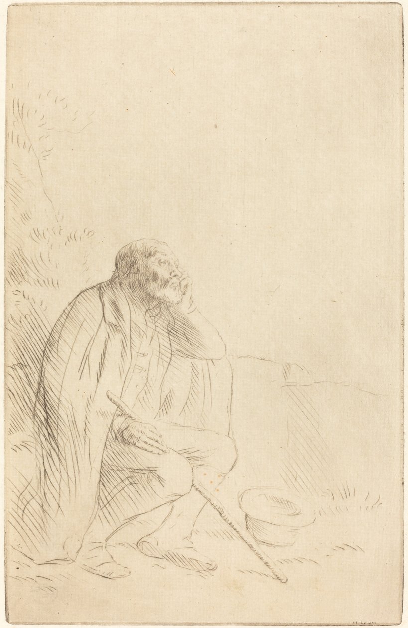 Day-dream Az álmodozó. alkotó: Alphonse Legros