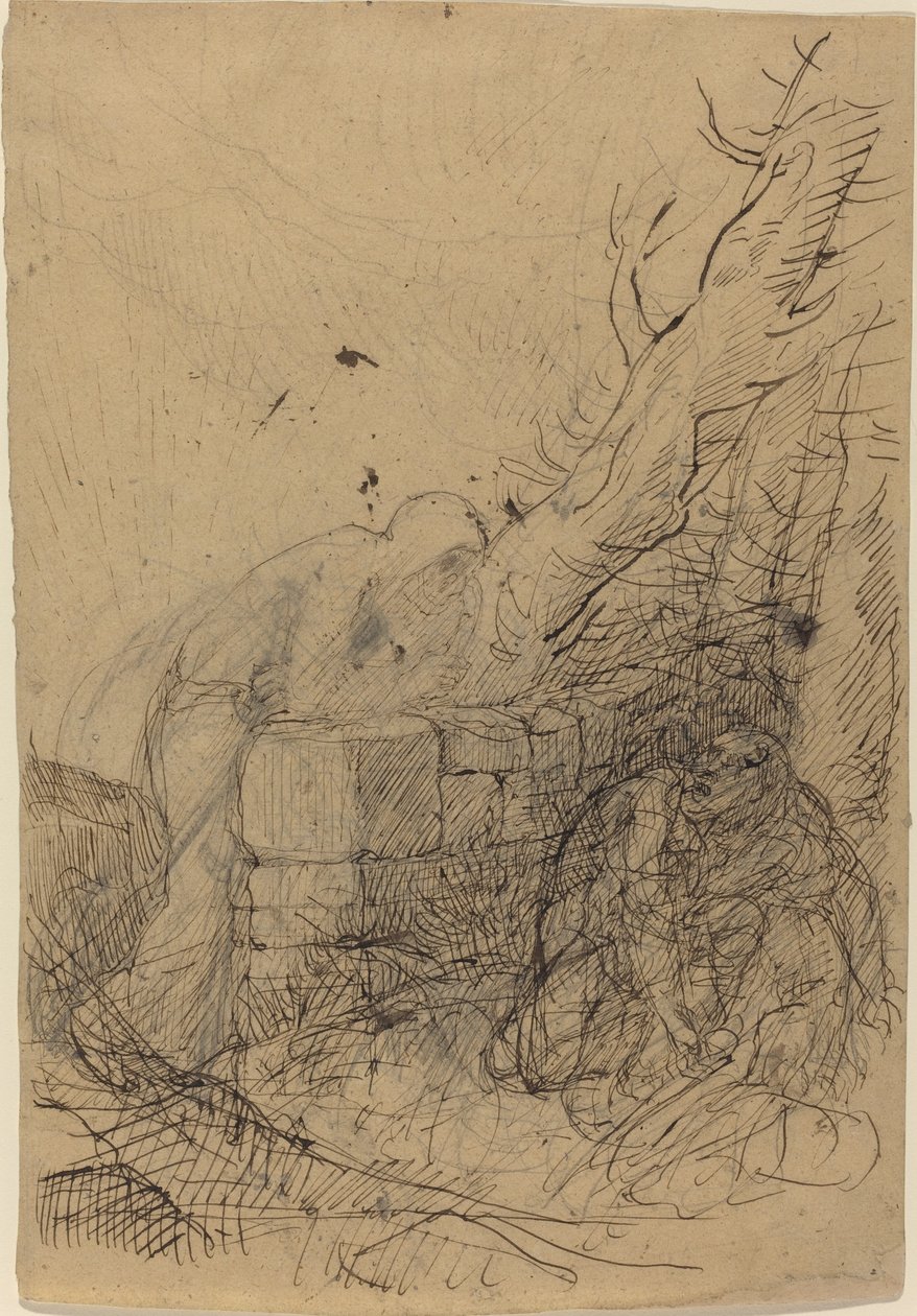 A Halál és a Favágó alkotó: Alphonse Legros