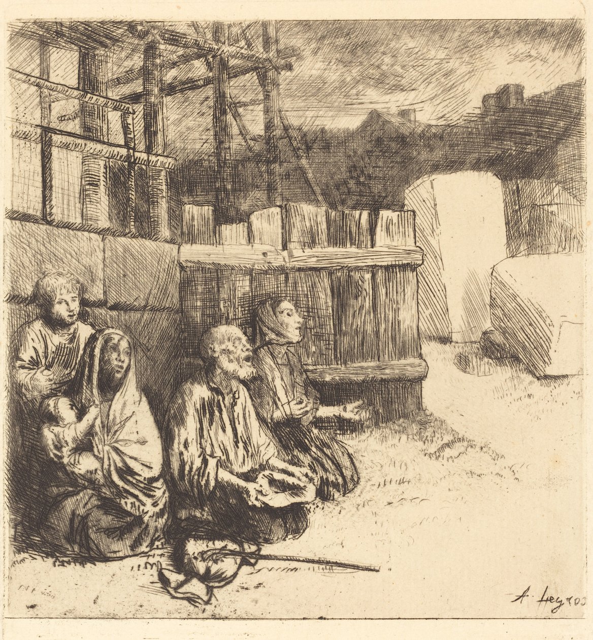Angol koldusok alkotó: Alphonse Legros