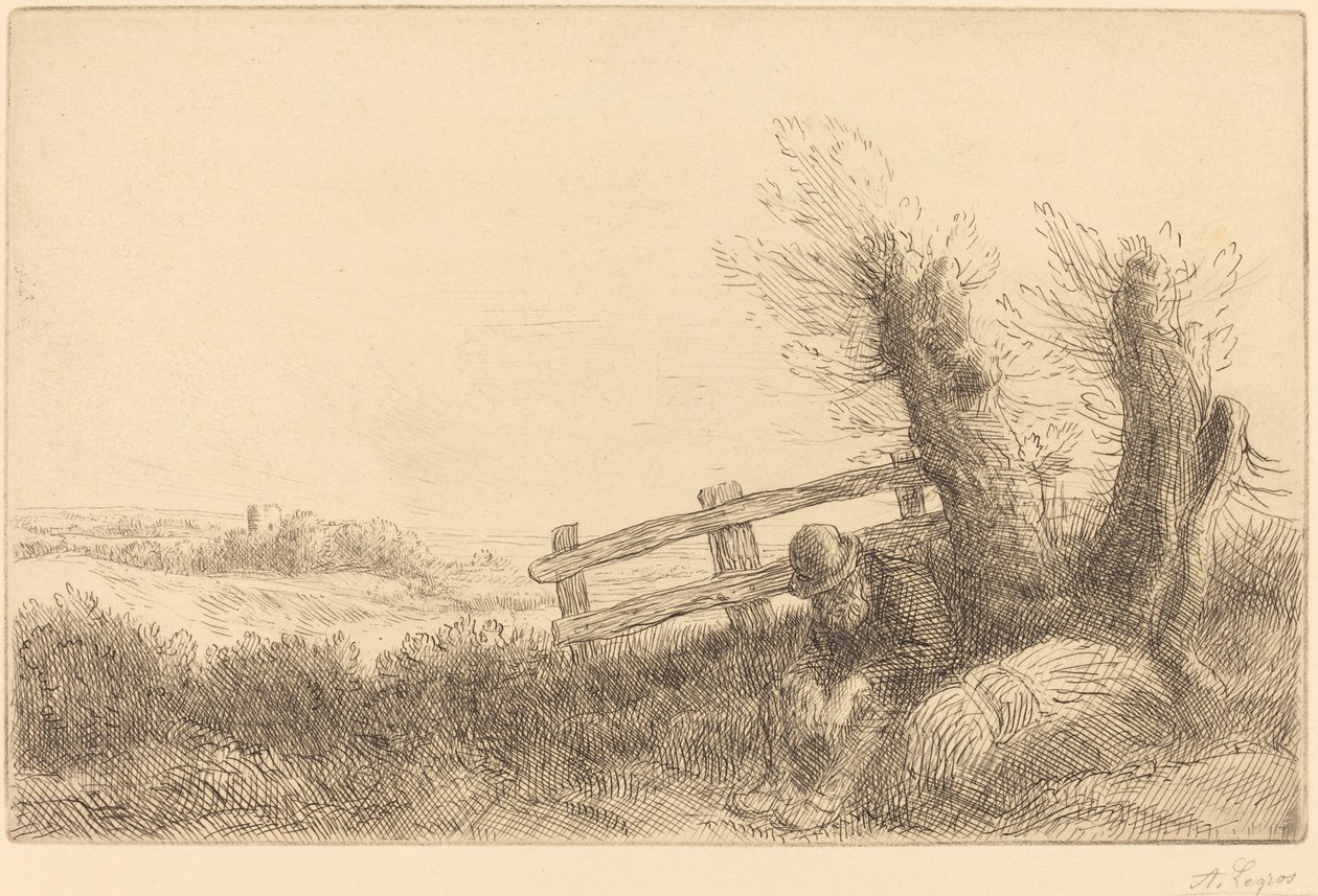 Farmer fekvő alkotó: Alphonse Legros