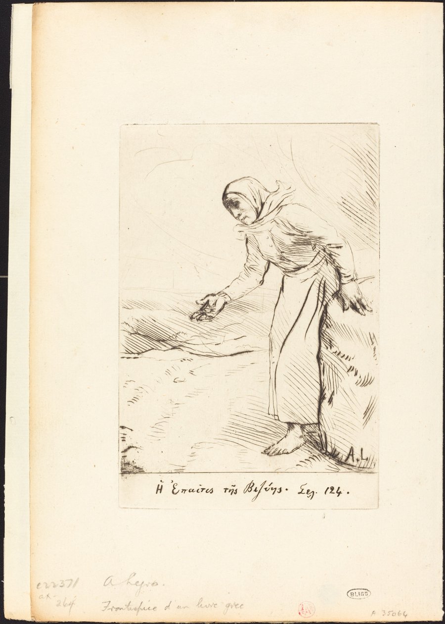 Frontispiece (A vezei koldusasszony) alkotó: Alphonse Legros