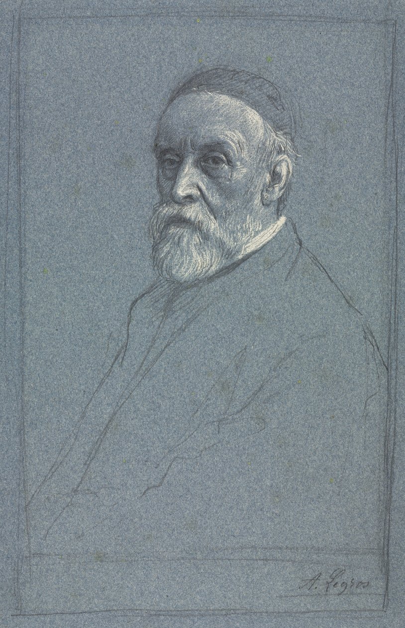 George Frederick Watts, R. A., c. 1877-1878. alkotó: Alphonse Legros