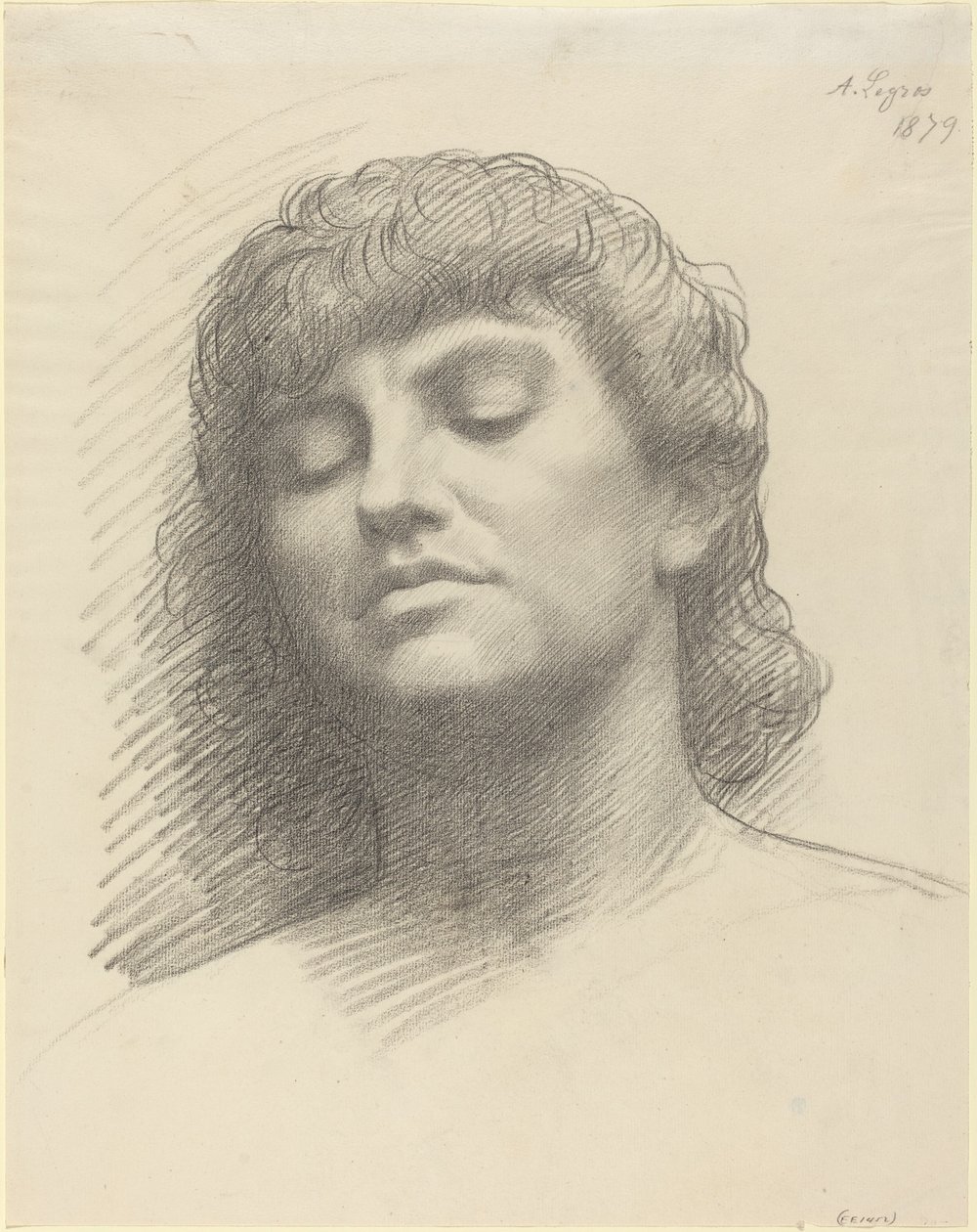 Fej, 1879. alkotó: Alphonse Legros
