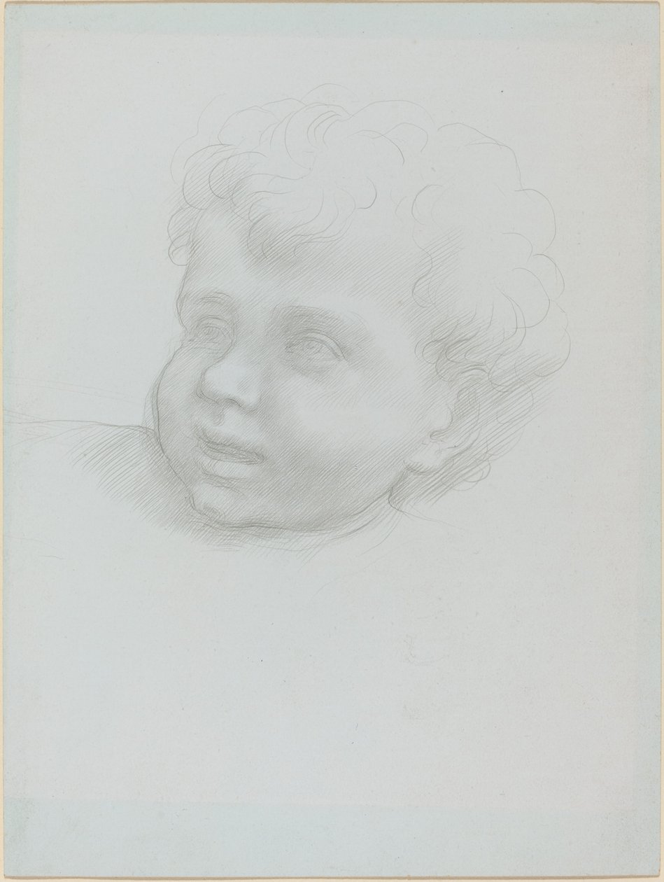 Egy gyermek feje. alkotó: Alphonse Legros