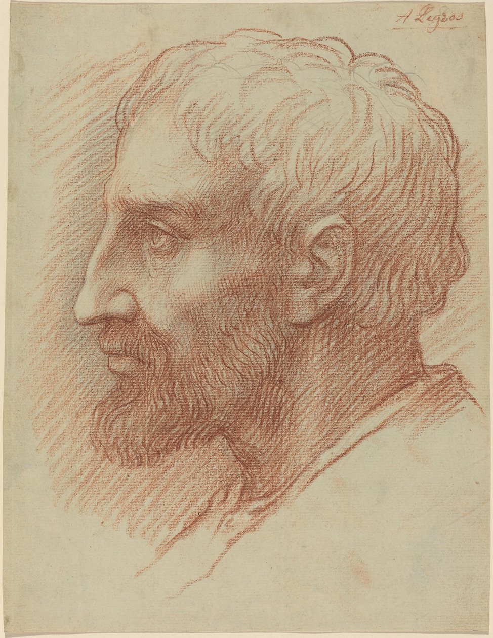 Egy ember feje alkotó: Alphonse Legros