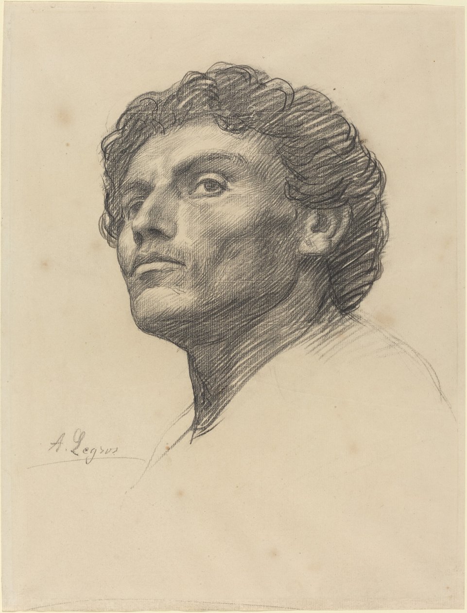 Egy ember feje alkotó: Alphonse Legros