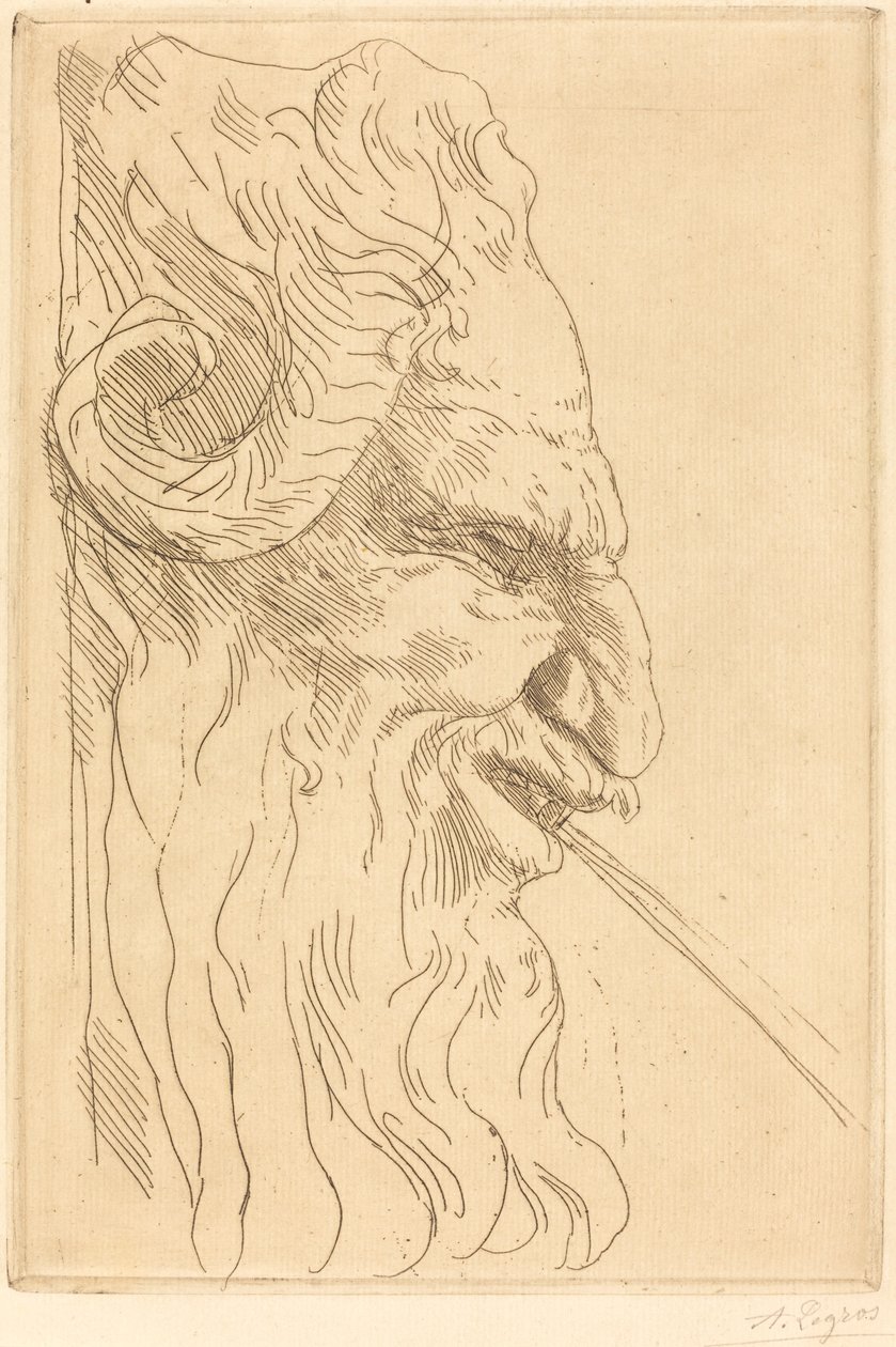 A Satyr Tete de satyre vezetője. alkotó: Alphonse Legros