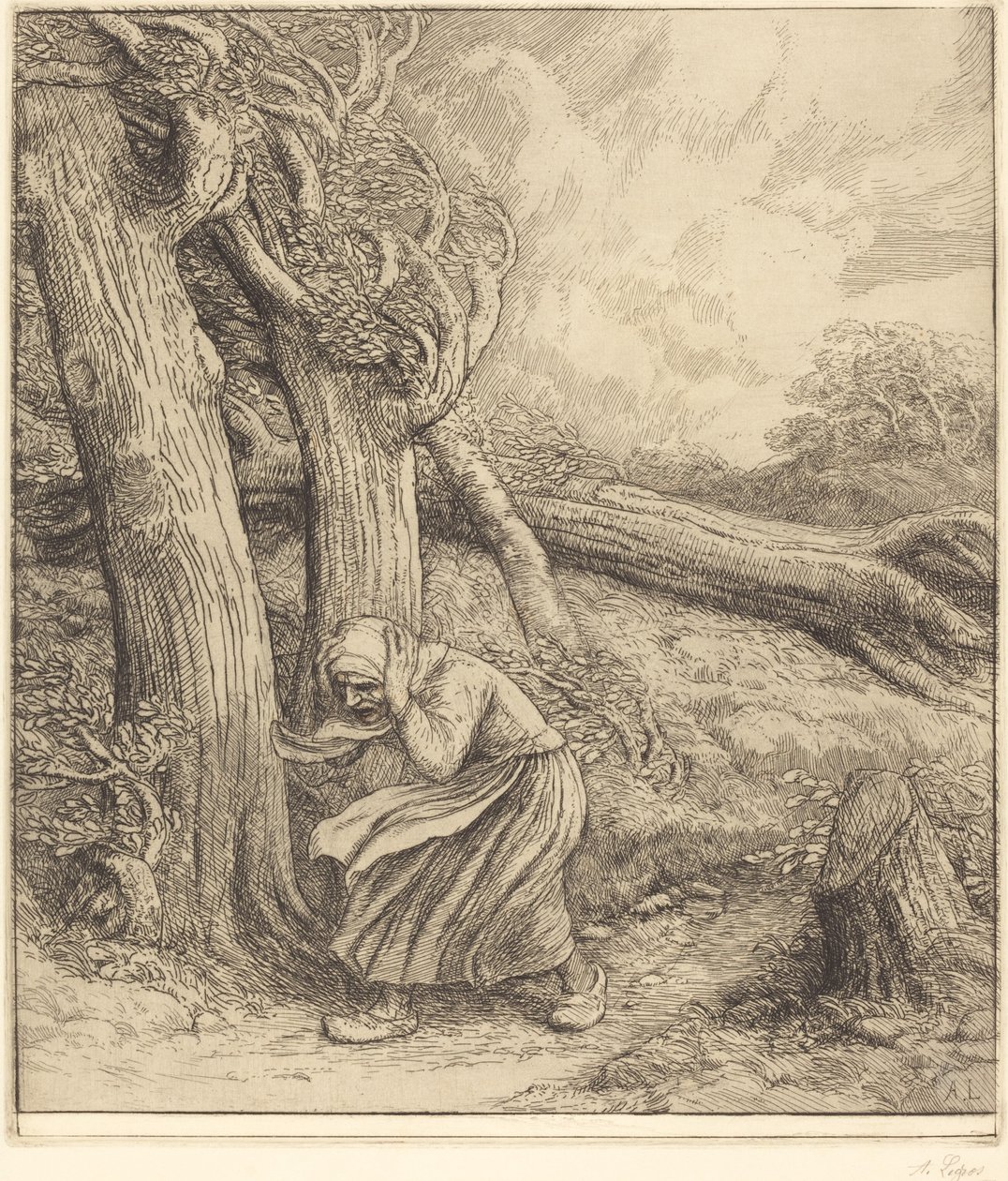 Hurricane A hurrikán. alkotó: Alphonse Legros