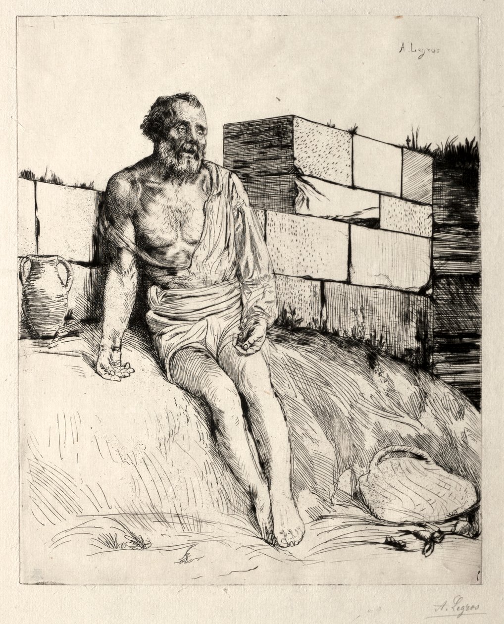 Állás (első tábla) alkotó: Alphonse Legros