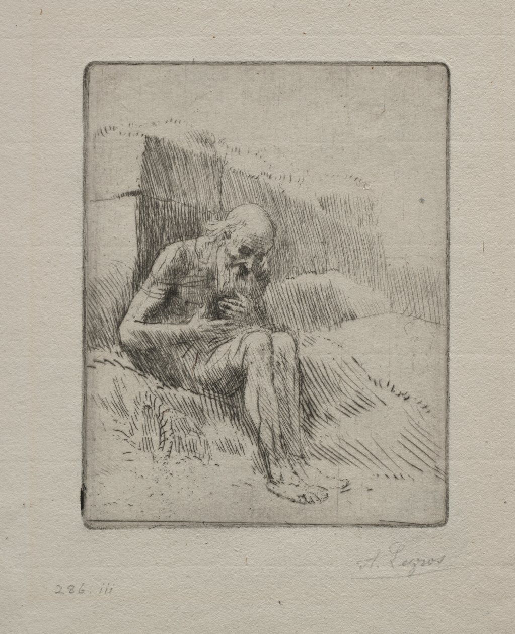 Állás (második tábla) alkotó: Alphonse Legros