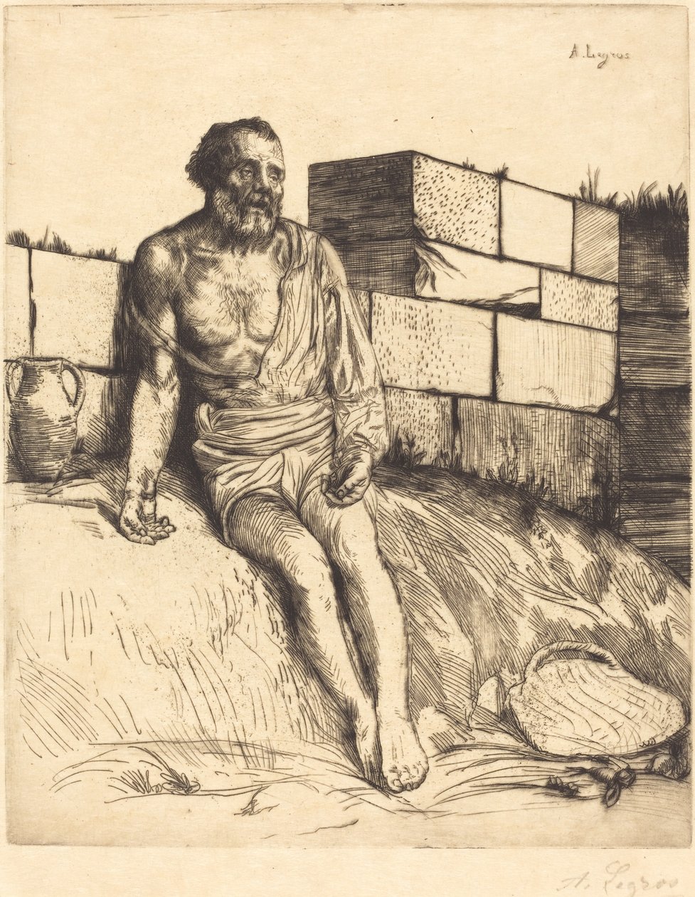 Állás, 1. lemez. alkotó: Alphonse Legros