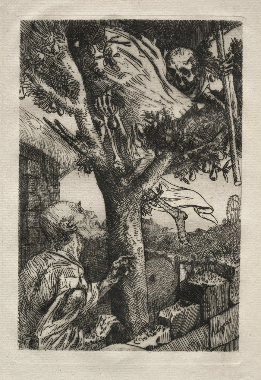 Halál a körtefán. alkotó: Alphonse Legros