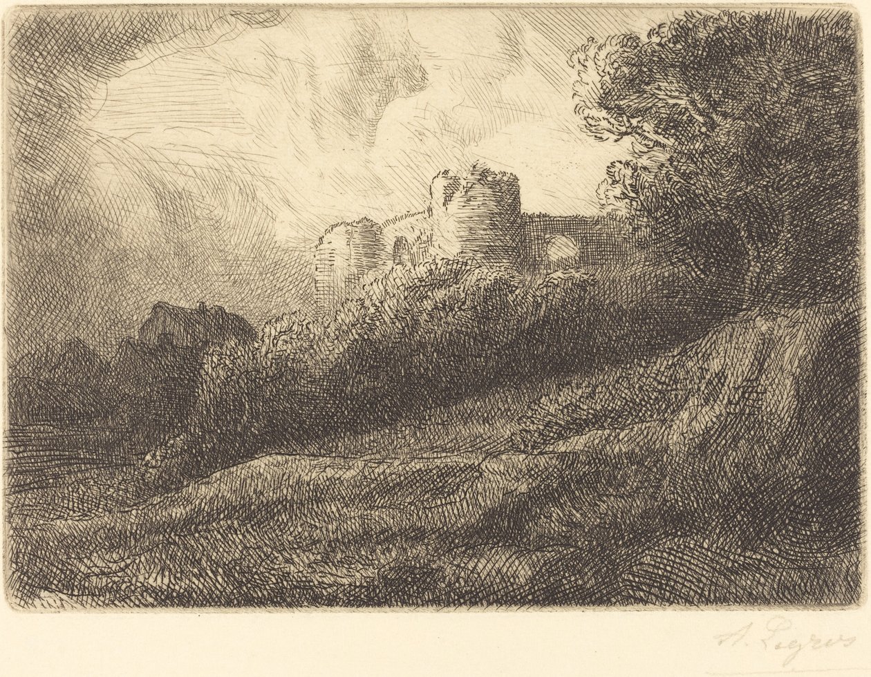 Tájkép alkotó: Alphonse Legros