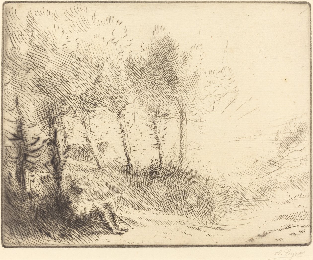 Tájkép alkotó: Alphonse Legros