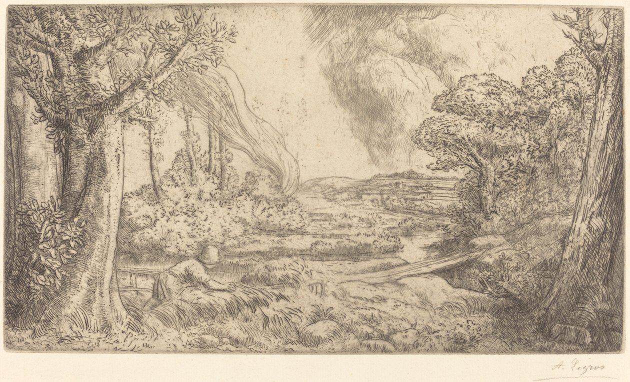 Tájkép alkotó: Alphonse Legros
