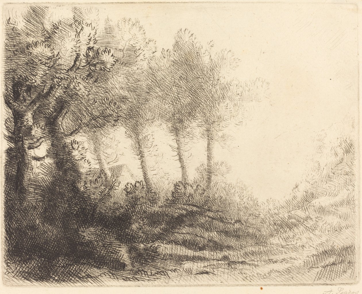 Tájkép alkotó: Alphonse Legros