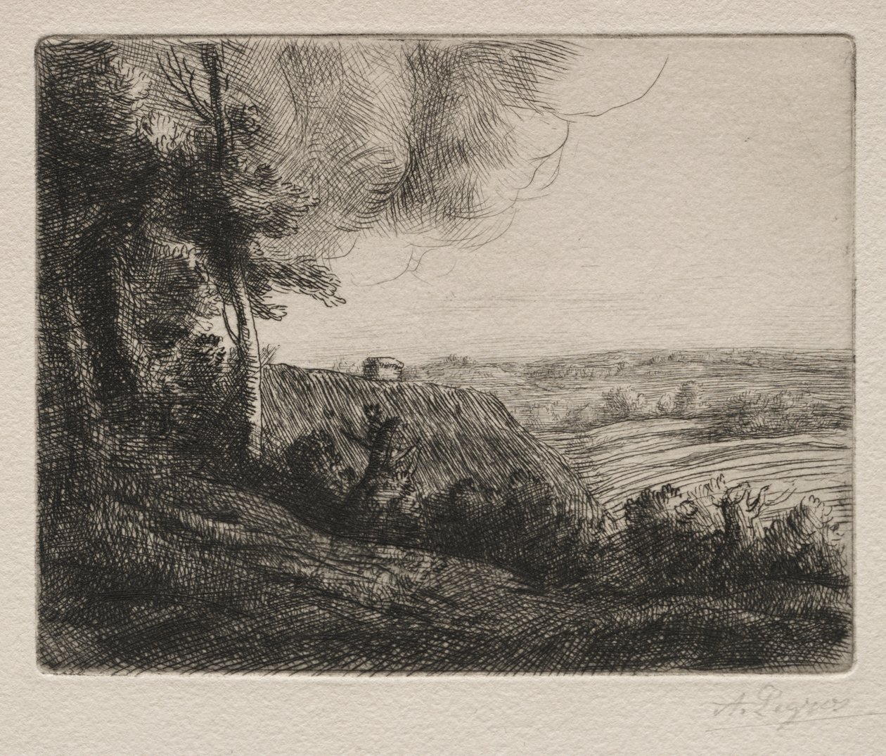 Tájkép alkotó: Alphonse Legros