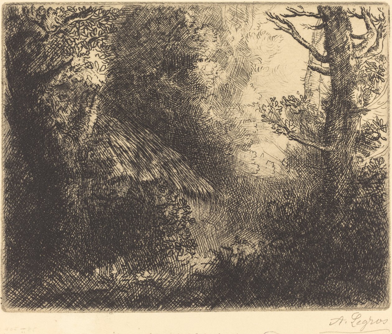Táj: Chailleux közelében alkotó: Alphonse Legros
