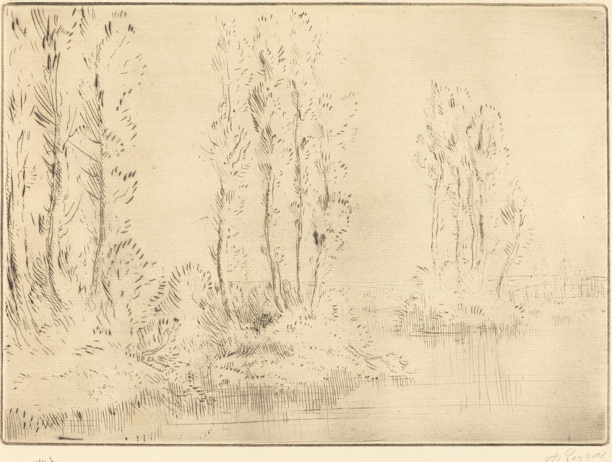 Táj Táj. alkotó: Alphonse Legros