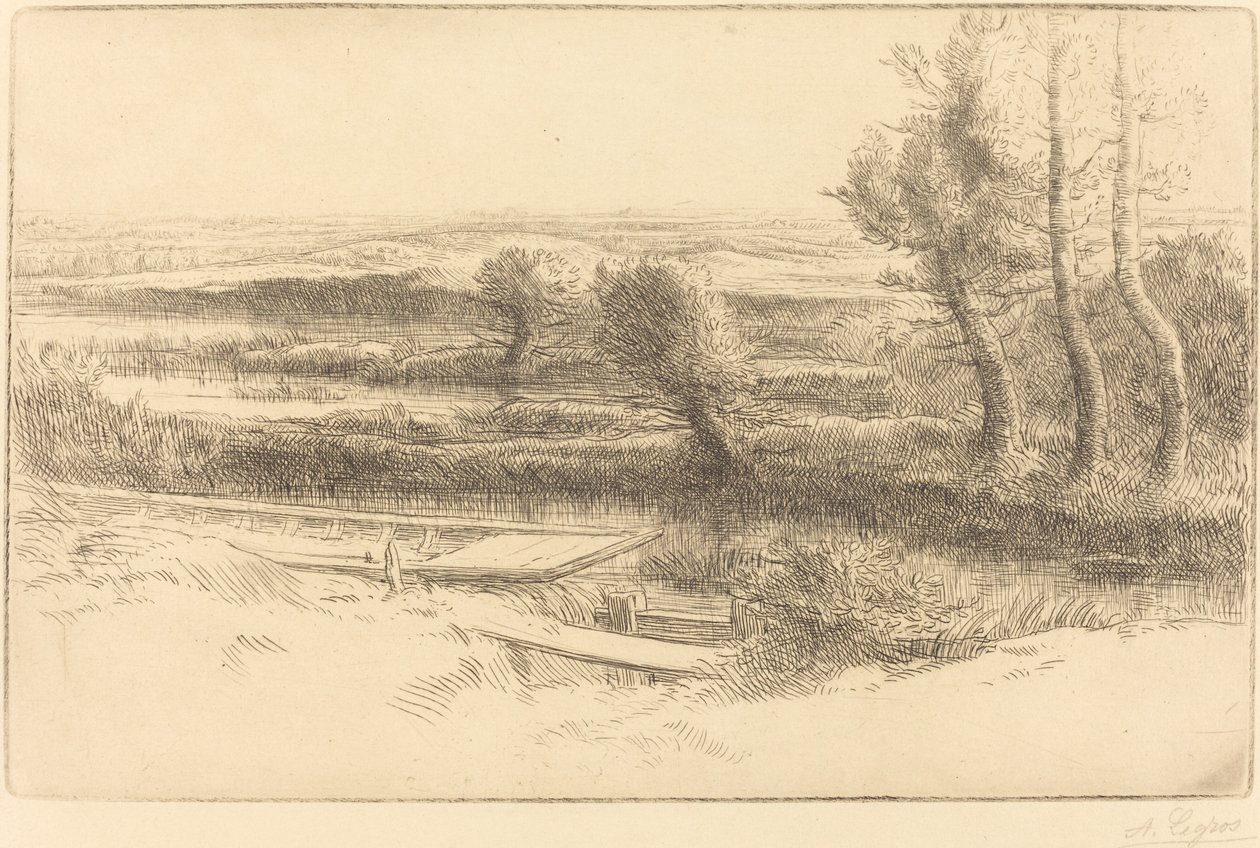 Táj Táj. alkotó: Alphonse Legros