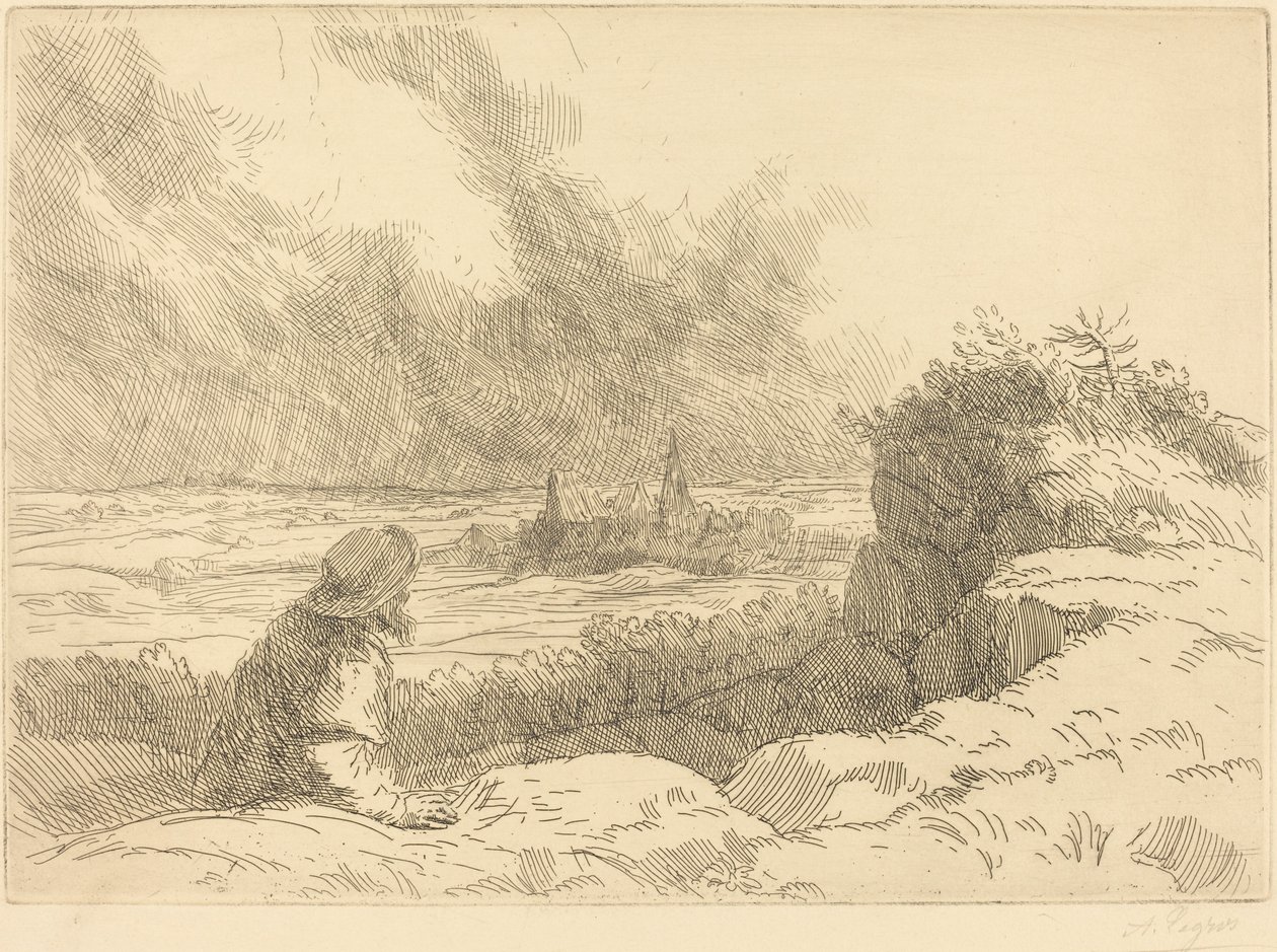 Táj Táj. alkotó: Alphonse Legros