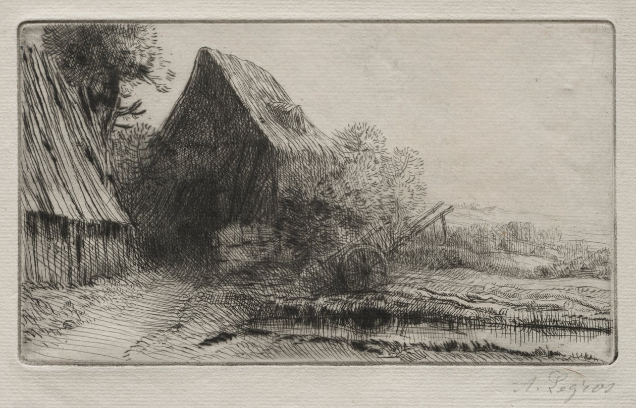 A kerékgyártó háza. alkotó: Alphonse Legros