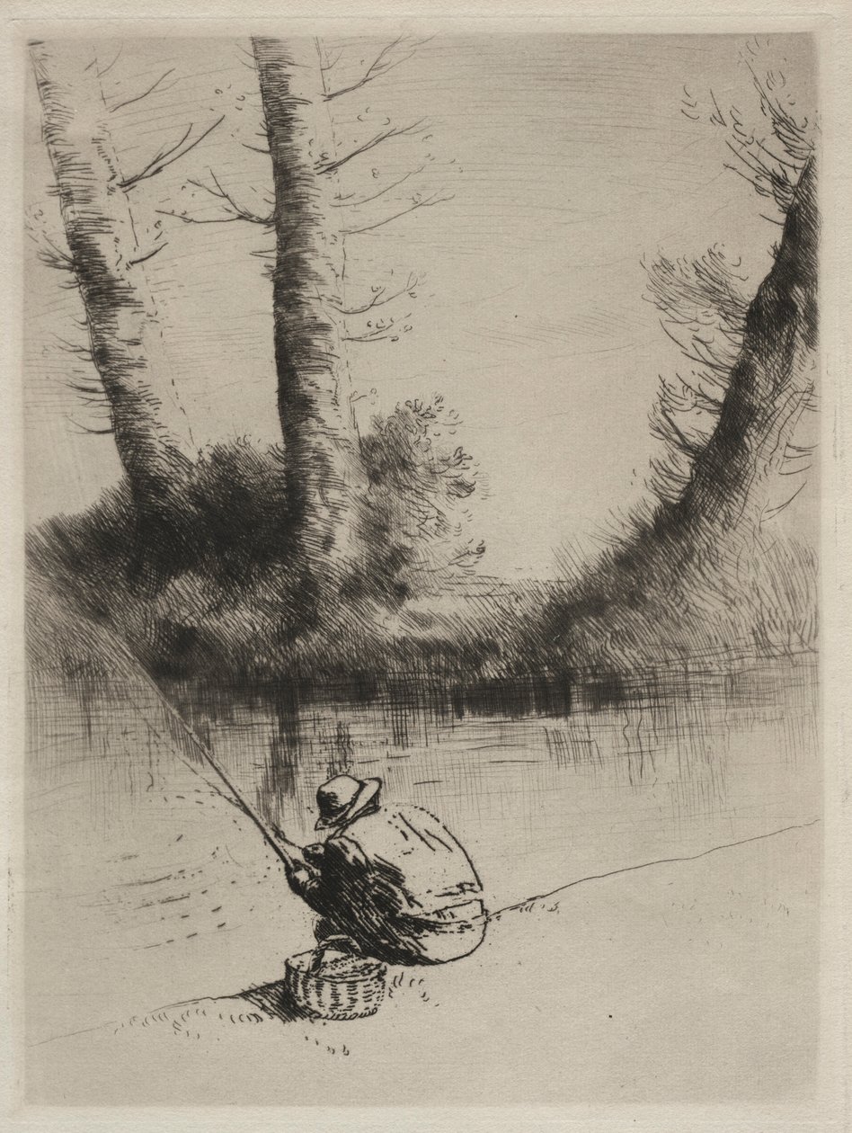 A Horgász. alkotó: Alphonse Legros