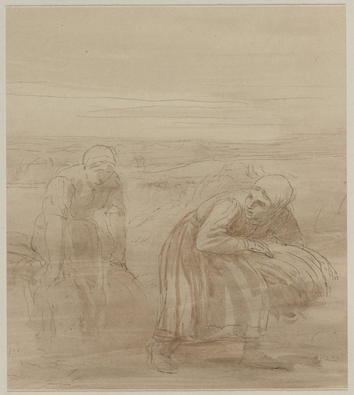 Gleaners, 1800-as évek. alkotó: Alphonse Legros