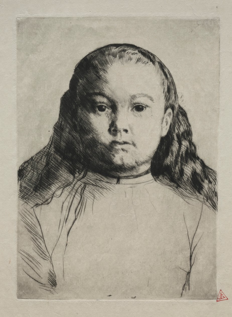 Kis Marie. alkotó: Alphonse Legros
