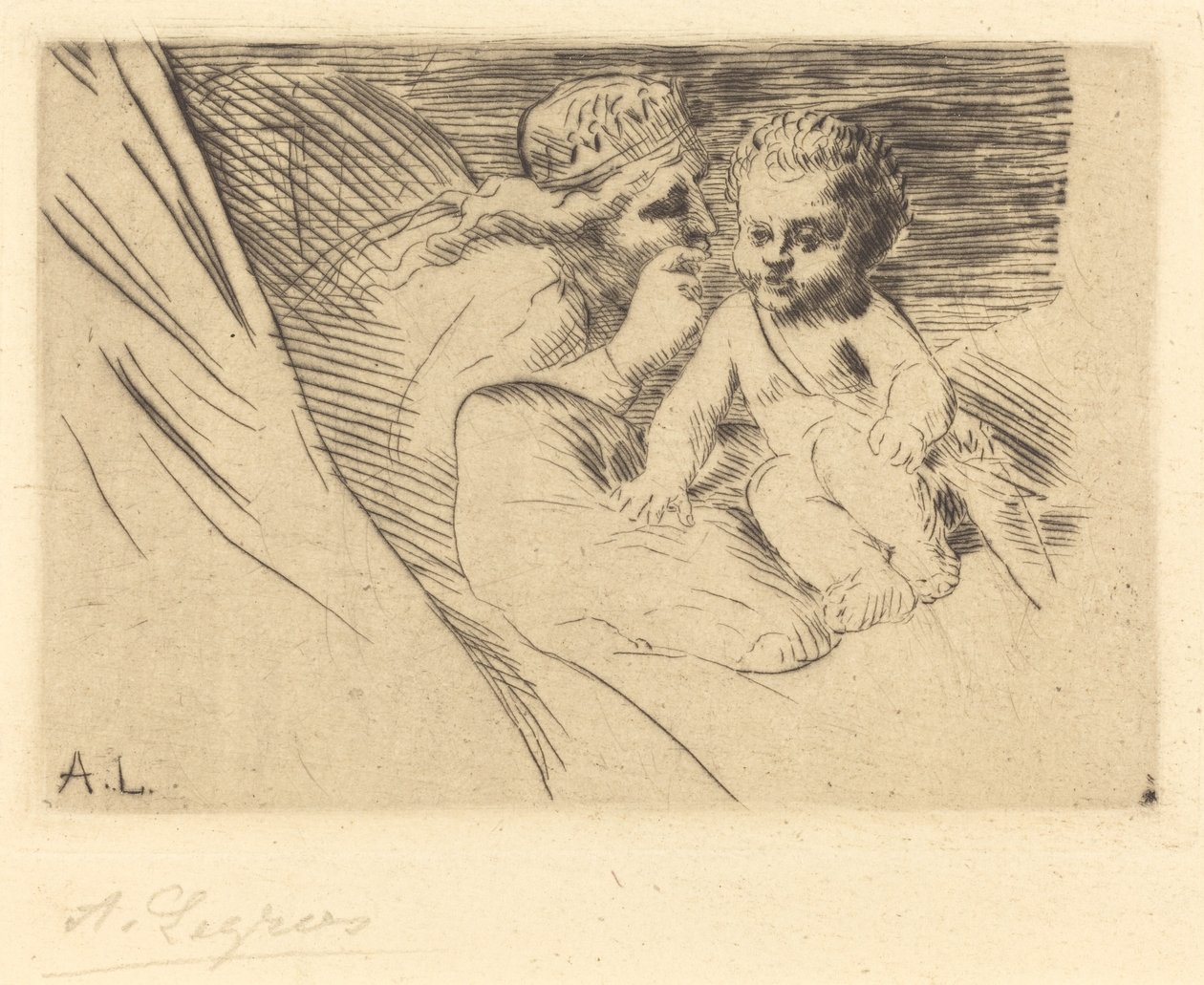 Mab és Cupido Mab et Cupidon. alkotó: Alphonse Legros