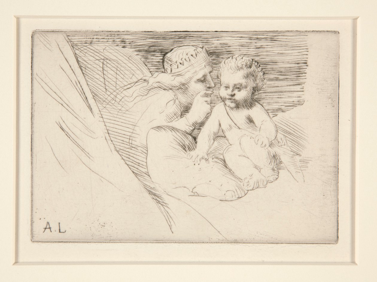 Mab et Cupidon (Mab és Cupido) alkotó: Alphonse Legros