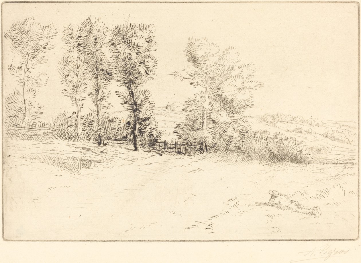 Meadow in Sunshine (Le pre ensoleille) alkotó: Alphonse Legros