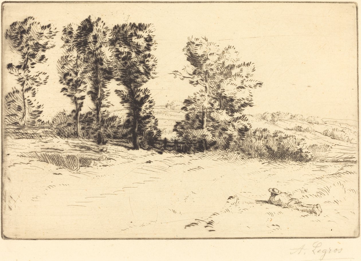 Meadow in Sunshine (Le pre ensoleille) alkotó: Alphonse Legros