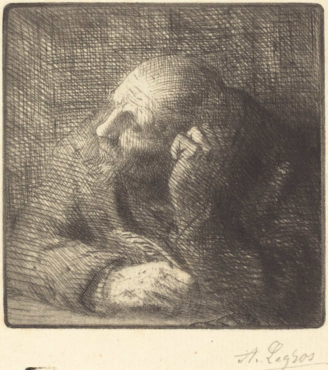 Meditáció A meditáció. alkotó: Alphonse Legros