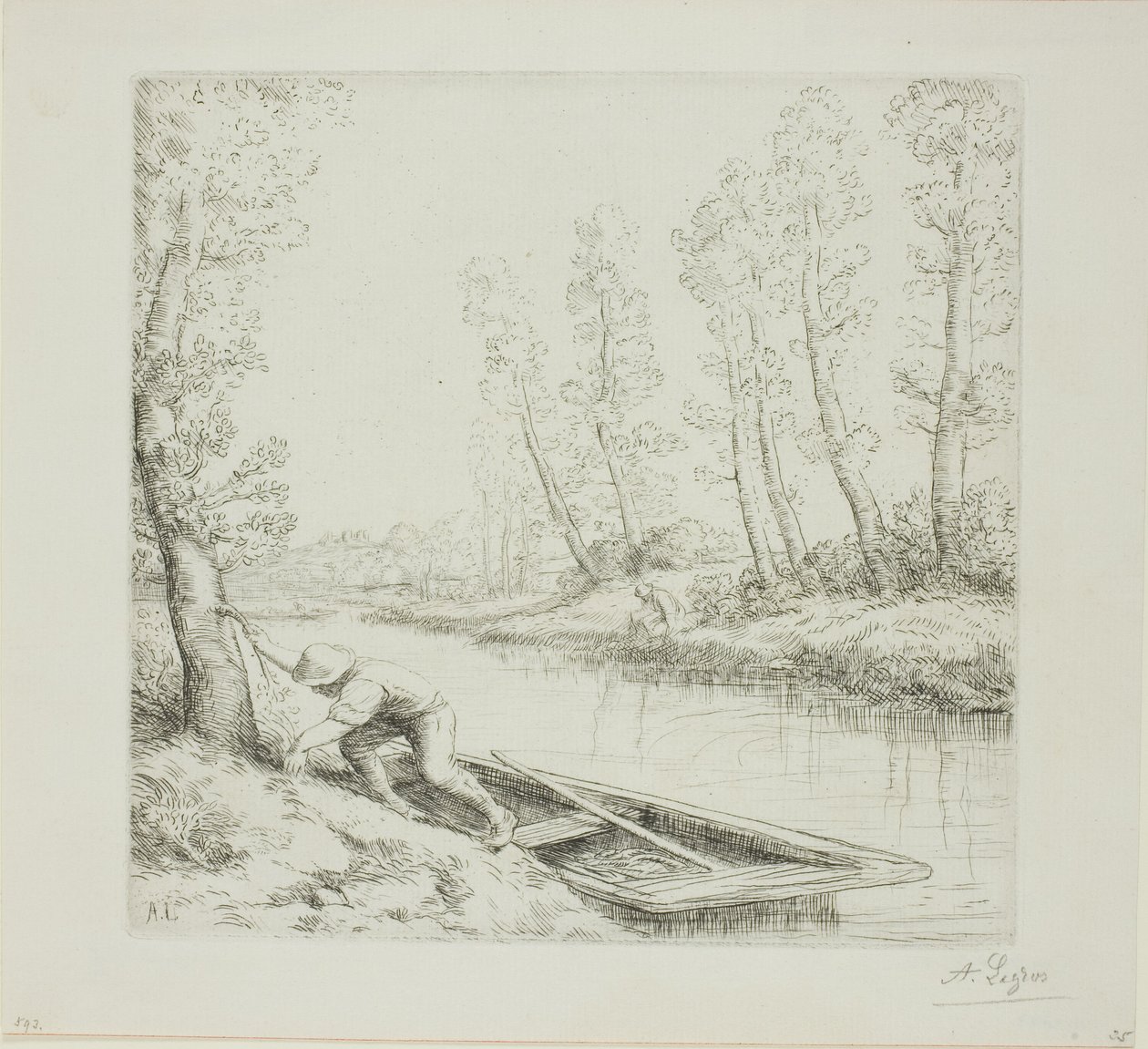 Reggel a folyón alkotó: Alphonse Legros