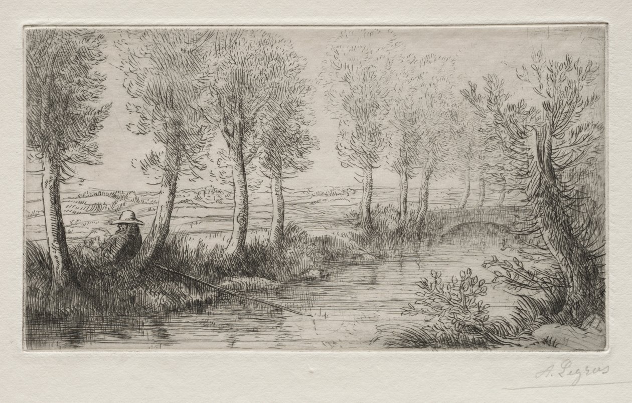 A Malom közelében alkotó: Alphonse Legros
