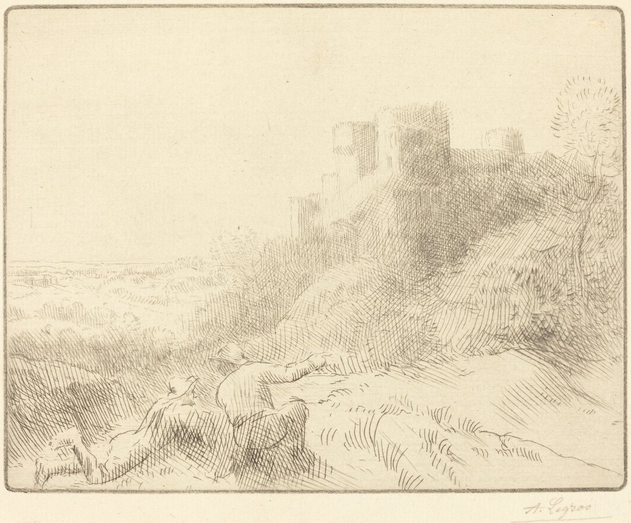 Régi kastély alkotó: Alphonse Legros