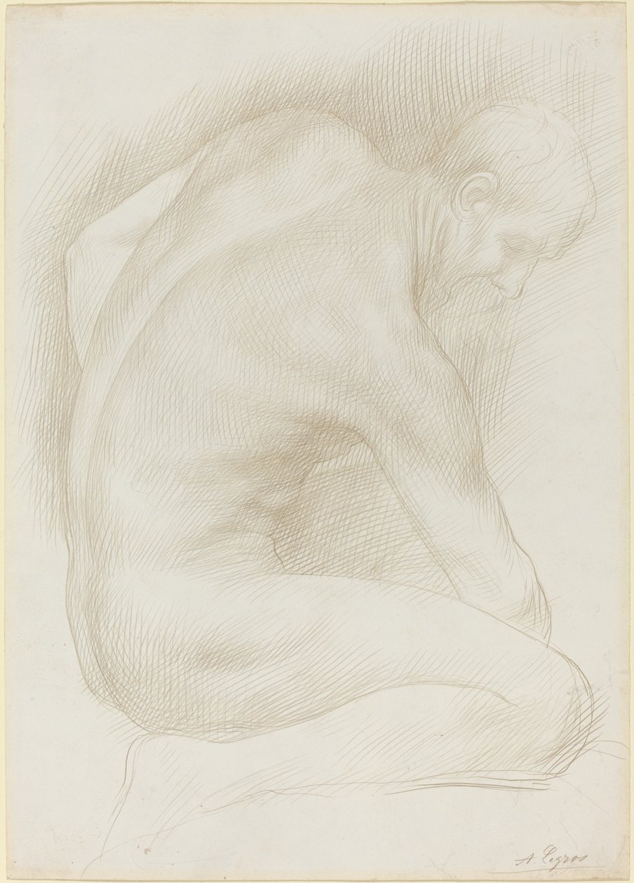 Idős ember. alkotó: Alphonse Legros