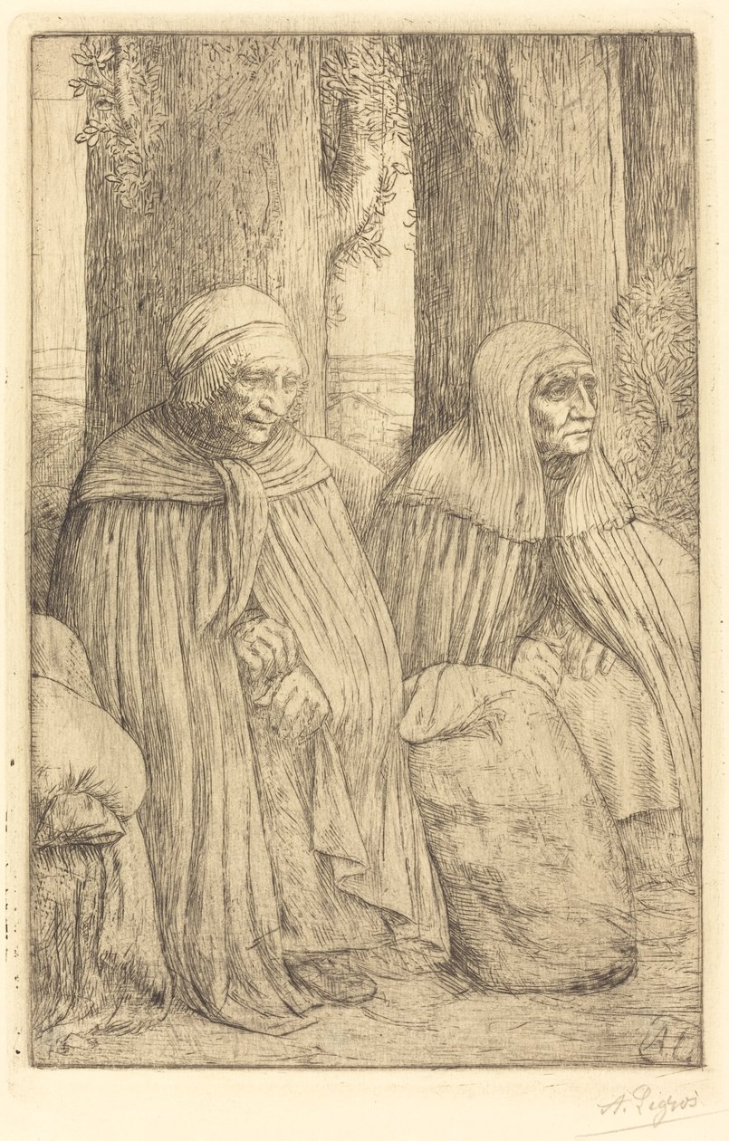 Parasztok (parasztok) alkotó: Alphonse Legros